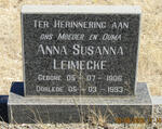 LEIMECKE Anna Susanna 1906-1993