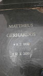DALTON Mattheus Gerhardus 1932-2005 & Myra 1933- 