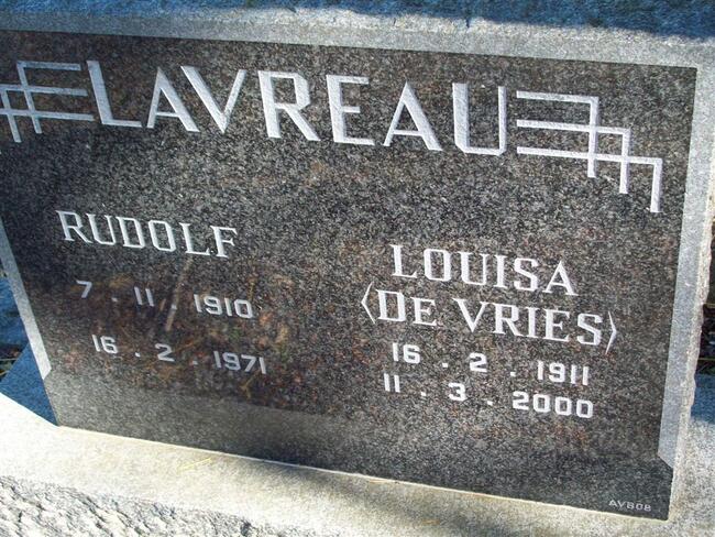 LAVREAU Rudolf 1910-1971 & Louisa DE VRIES 1911-2000