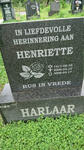 HARLAAR Henriette 1917-2006