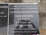 EEDEN Susanna Magdalena, van nee WESSELS 1940-2020