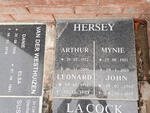 HERSEY Leonard 1911-1997 :: HERSEY Arthur 1922-2009 & Mynie 1921-2010 :: HERSEY John 1960-2017