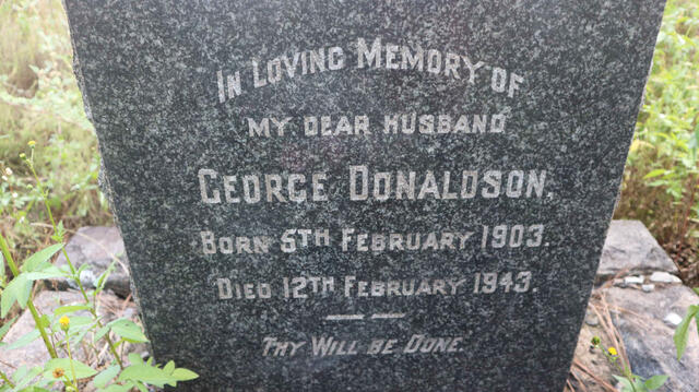 DONALDSON George 1903-1943