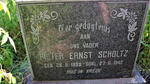 SCHOLTZ Pieter Ernst 1889-1942