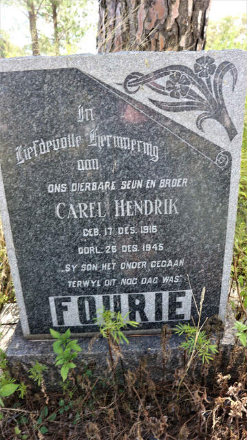 FOURIE Carel Hendrik 1916-1945