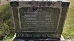 RENSBURG Johan Jacob, Jansen van 1873-1962 & Martha Louisa BURGER 1889-1946