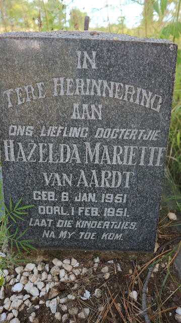 AARDT Hazelda Mariette, van 1951-1951