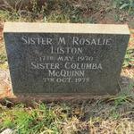 LISTON M. Rosalie -1970 :: McQUINN Columba -1975