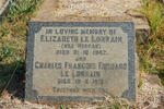 LORRAIN Charles Francois Edouard, le -1931 & Elizabeth HORGAN -1962