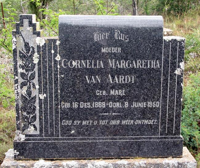 AARDT Cornelia Margaretha, van nee MARÉ 1868-1950
