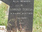 LORENZI Teresa 1874-1973