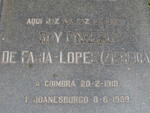 LOPES Ruy Pinheiro, de Faria 1919-1989