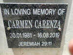 CARENZA Carmen 1981-2019