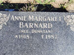 BARNARD Annie Margaret nee DUNSTAN 1918-1987