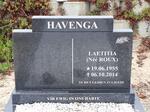 HAVENGA Laetitia nee ROUX 1955-2014