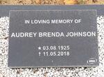 JOHNSON Audrey Brenda 1925-2018