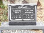 JORDAAN Jacobus Daniel 1919-2008 & Johanna Neumann VAN AS 1928-2019