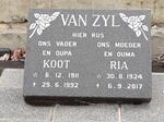 ZYL Koot, van 1911-1992 & Ria 1924-2017