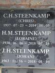 STEENKAMP C.H. 1937-2014 & H.M. 1938-2018 :: STEENKAMP J.H. 1963-2018