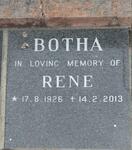 BOTHA Rene 1926-2013