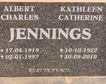 JENNINGS Albert Charles 1919-1997 & Kathleen Catherine 1922-2010