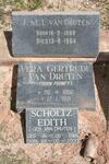 DRUTEN J. St. L., van 1888-1964 & Vera Gertrude PUDNEY 1892-1971 :: SCHOLTZ Edith nee VAN DRUTEN 1918-2000