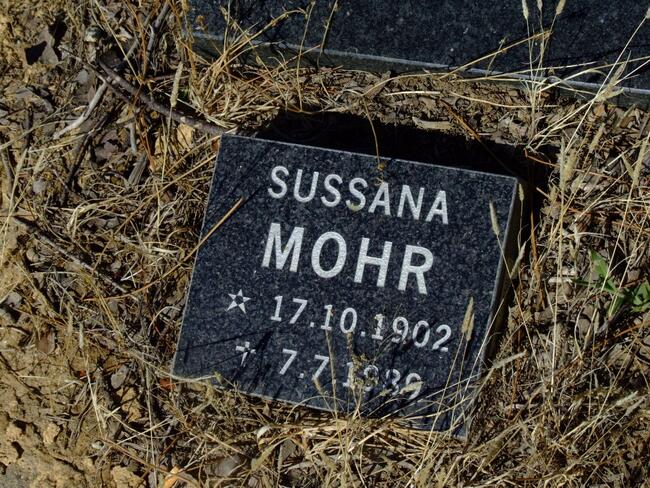 MOHR Sussana 1902-1989