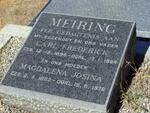 MEIRING Carl Frederick 1894-1964 & Magdalena Josina 1892-1976