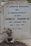 RADEMEYER Cornelis 1895-1948