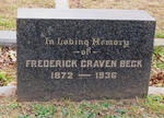 BECK Frederick Craven 1872-1936