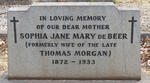 BEER Sophia Jane Mary, de formerly MORGAN 1872-1933