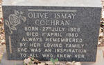 COCHRAN Olive Ismay 1906-1980