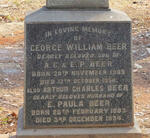 BEER Arthur Charles 1883-1934 :: BEER George William 1909-1930