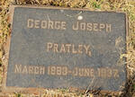 PRATLEY George Joseph 1883-1937