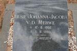 MERWE Elsie Johanna Jacoba, v.d. 1902-1980
