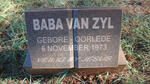 ZYL Baba, van 1973-1973