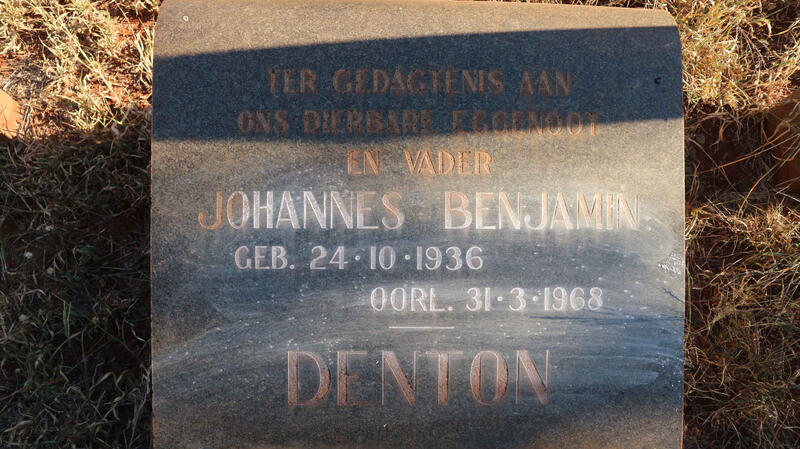 DENTON Johannes Benjamin 1936-1968