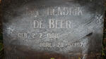 BEER Jan Hendrik, de 1908-1970