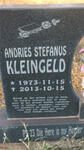 KLEINGELD Andries Stefanus 1973-2013