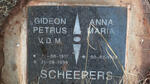 SCHEEPERS Gideon Petrus V.D.M. 1917-1998 & Anna Maria 1926-