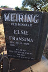 MEIRING Elsie Fransina nee MINNAAR 1928-