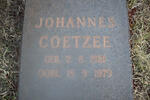 COETZEE Johannes 1921-1979
