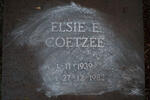 COETZEE Elsie E. 1939-1982