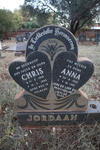 JORDAAN Chris 1916-1985 & Anna 1933-1993