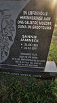 JAMNECK Sannie 1935-2017
