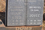 DOMS Henry Loyd 1940-1990 & Joyce 1939-2004