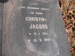 JACOBS Christina 1910-1992