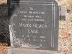 LAKE Mavis Olwen 1911-1977