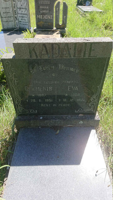 KADALIE Clements 1897-1951 & Eva 1908-1974