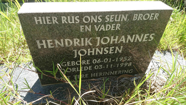 JOHNSEN Hendrik Johannes 1952-1998